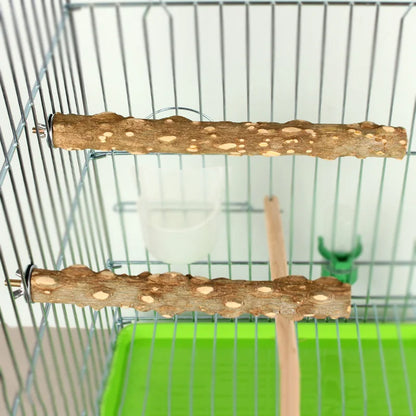 Natural Wood Beak Grinding Perch | Bon Bon Bird Toys