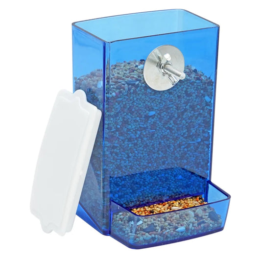 Gravity Bird Seed Feeder with Dustproof Lid 