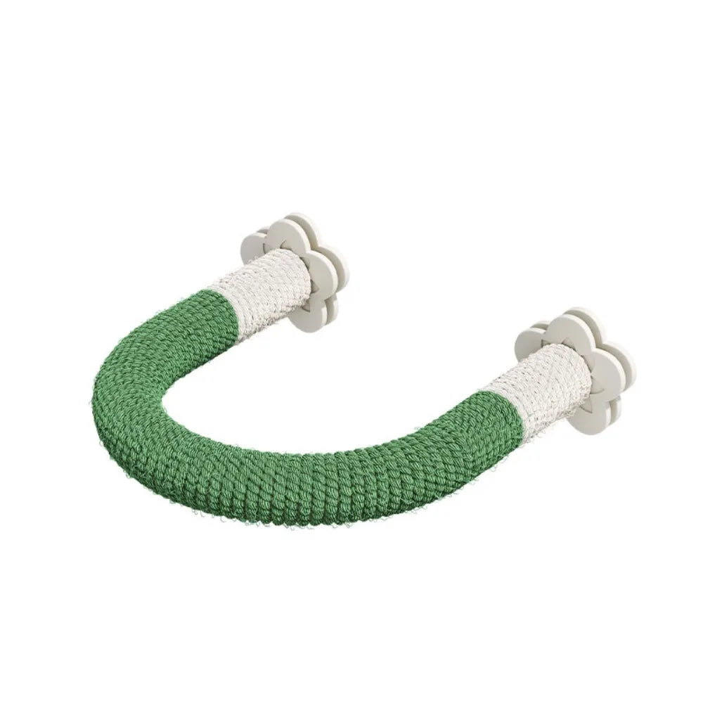 U-Shape Braided Rope Perch with Plastic Cage Mounts