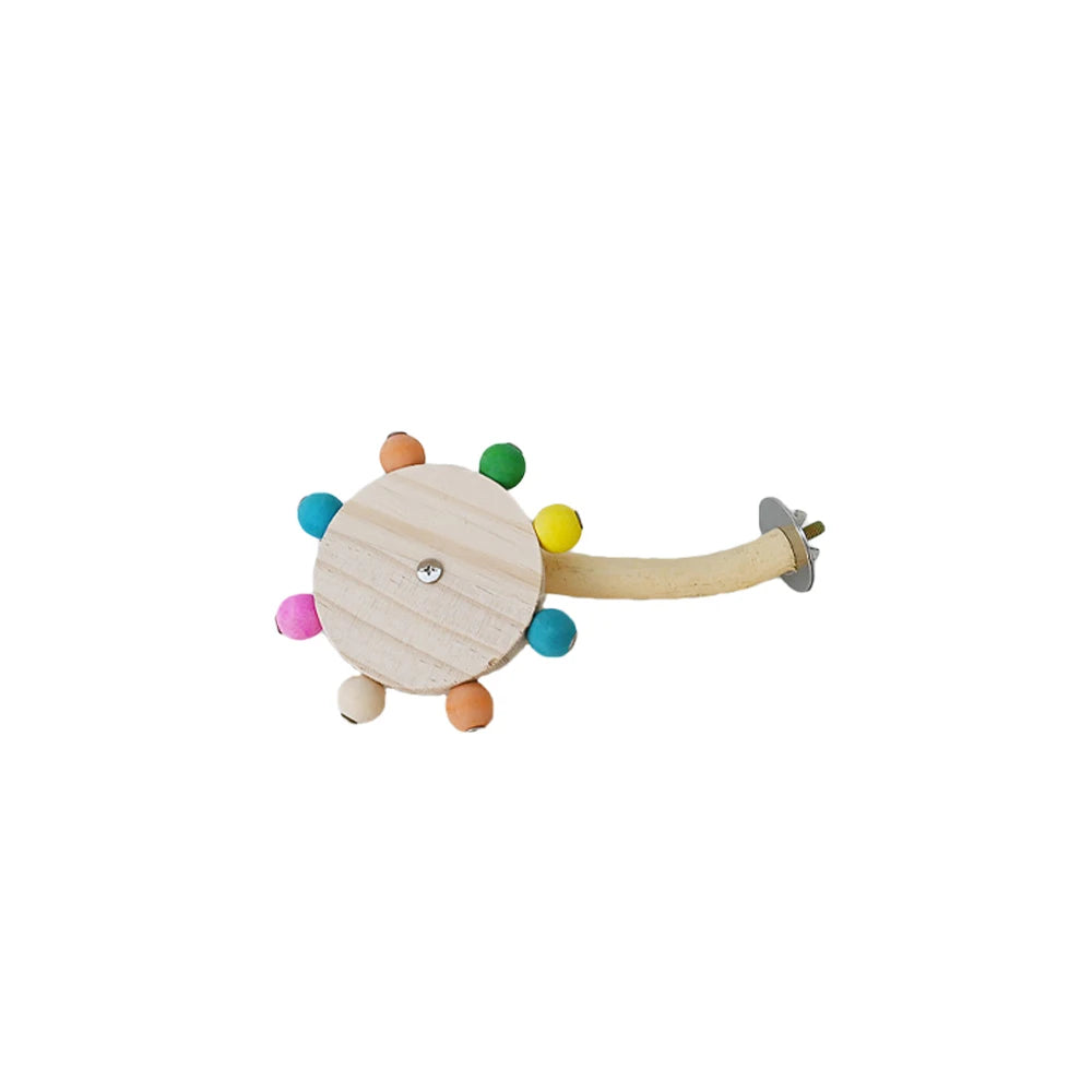 Spinning Bead Wheel Perch Toy for Birds | Bon Bon Bird Toys