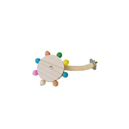 Spinning Bead Wheel Perch Toy for Birds | Bon Bon Bird Toys
