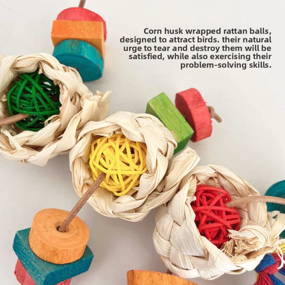 Multi-Texture Shredding Rope Toy for Birds | Bon Bon Bird Toys