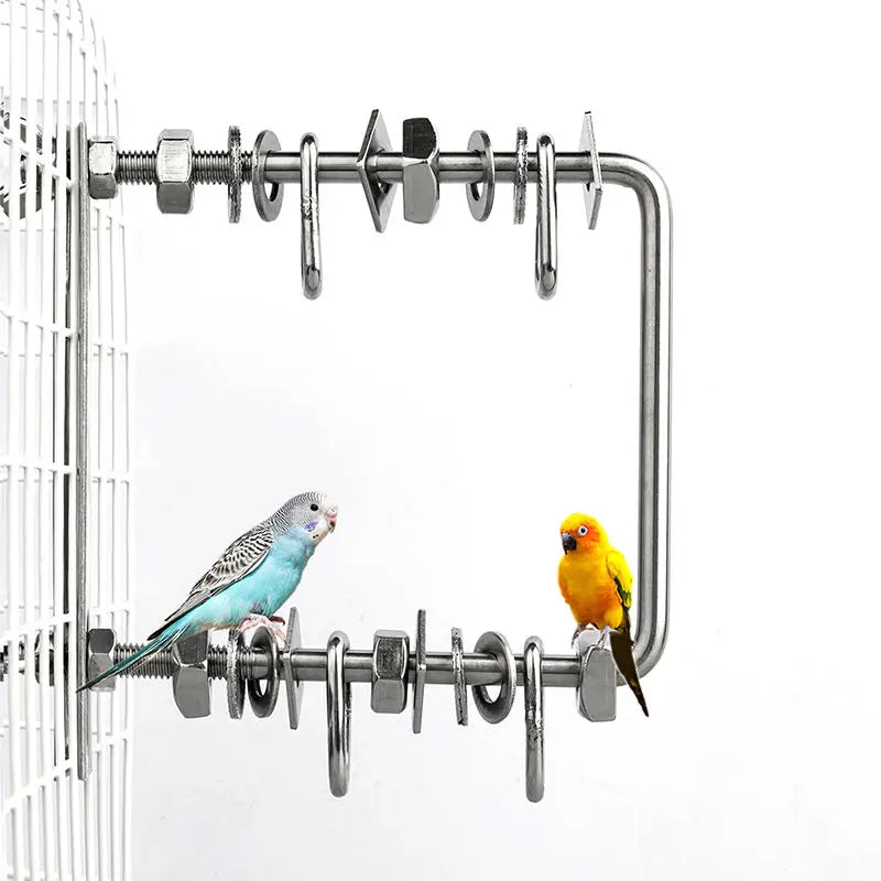 304 Stainless Steel Parrot Puzzle Toy | Bon Bon Bird Toys