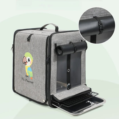 Bird Backpack Carrier with Window & Perch | Bon Bon Bird Toys