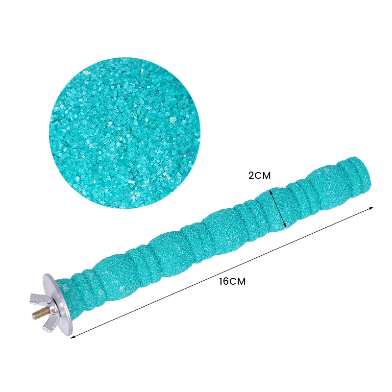 Sand-Coated Claw Grinding Perch Stick | Bon Bon Bird Toys