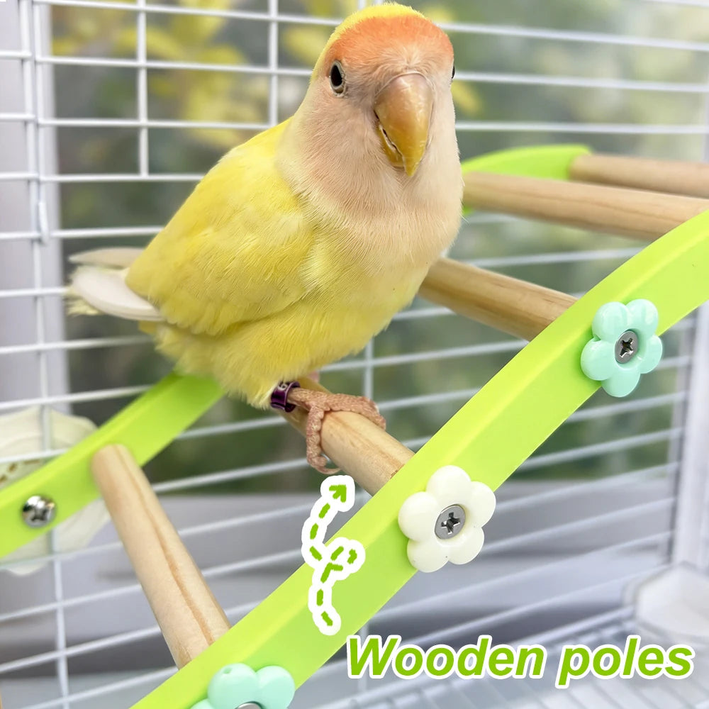 
Flower Climbing Ladder Bridge for Birds | Bon Bon Bird Toys