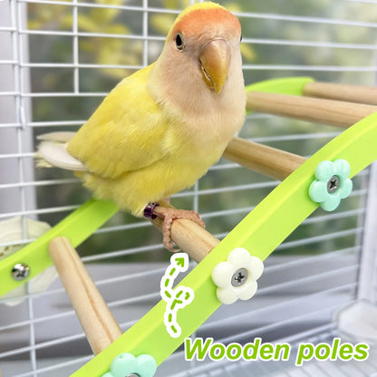 
Flower Climbing Ladder Bridge for Birds | Bon Bon Bird Toys