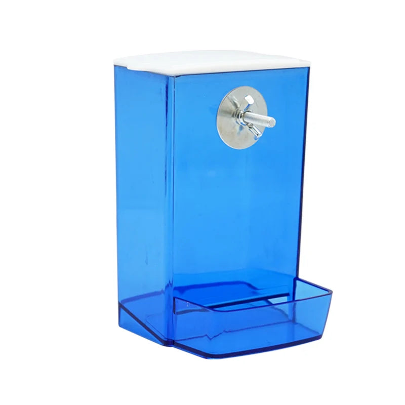 Gravity Bird Seed Feeder with Dustproof Lid 