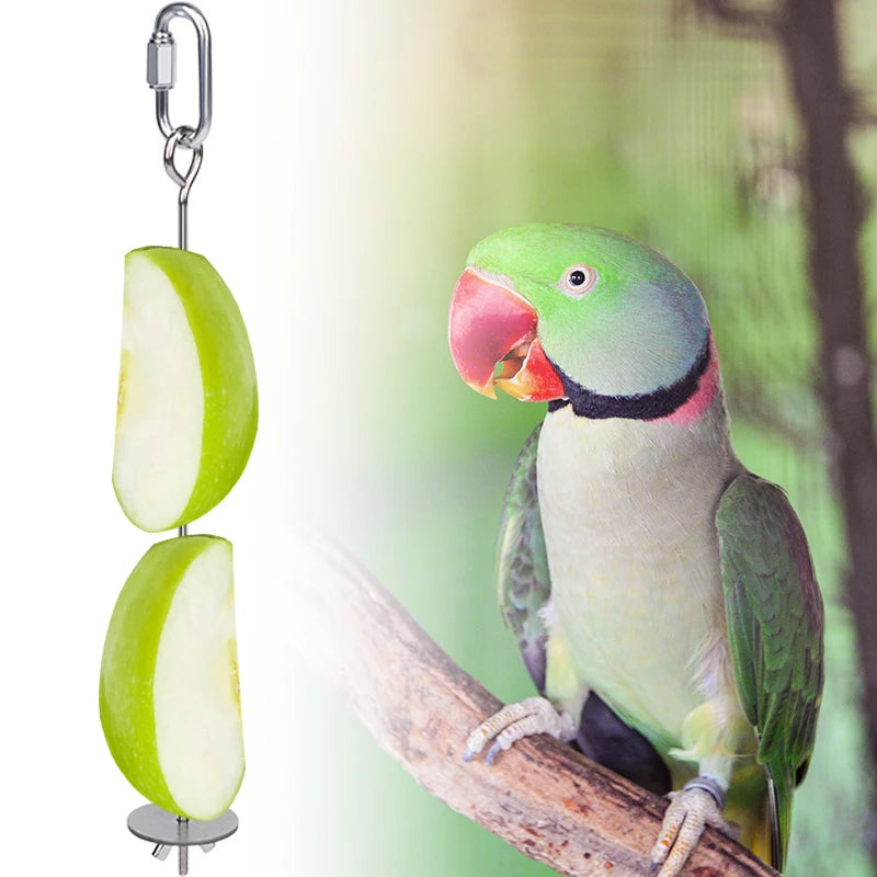 Stainless Steel Fruit and Veggie Skewer for Birds | Bon Bon Bird Toys
