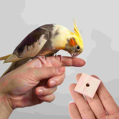 Natural Wood Bird Chew Blocks 100 Pack for DIY Bird Toys