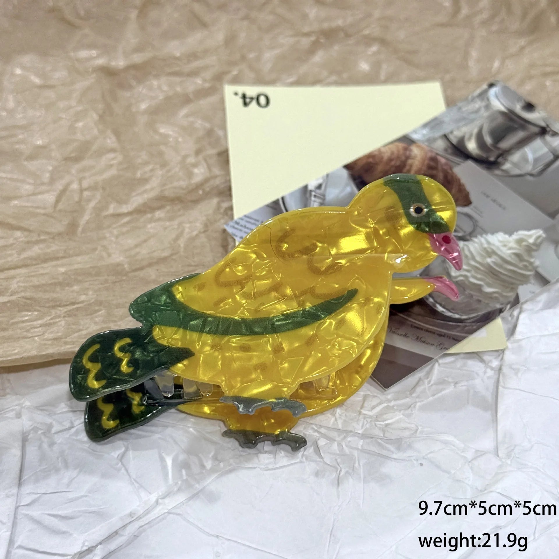 Parrot Hair Claw Clip