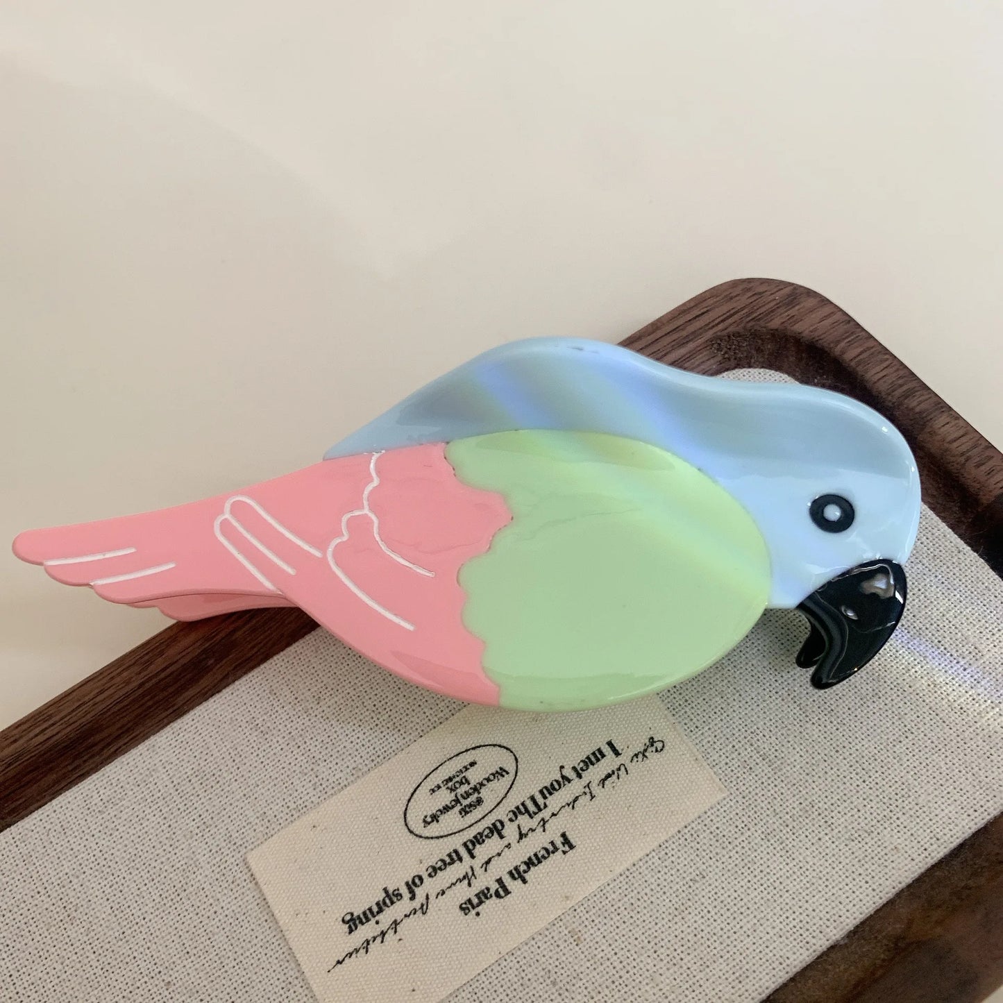 Colorful Macaw Hair Claw Clip