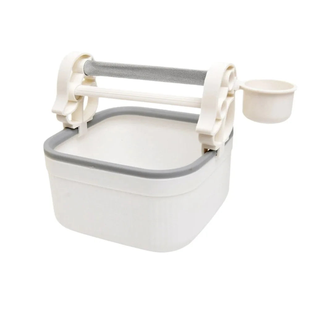 Bird Potty Training Perch with Food Bowl | Bon Bon Bird Toys