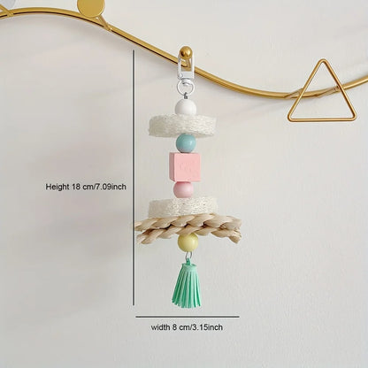 Pastel Wood Bird Cage Toys & Accessories | Bon Bon Bird Toys