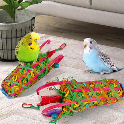 Shreddable Bamboo Basket Bird Toy 2-Pack | Bon Bon Bird Toys