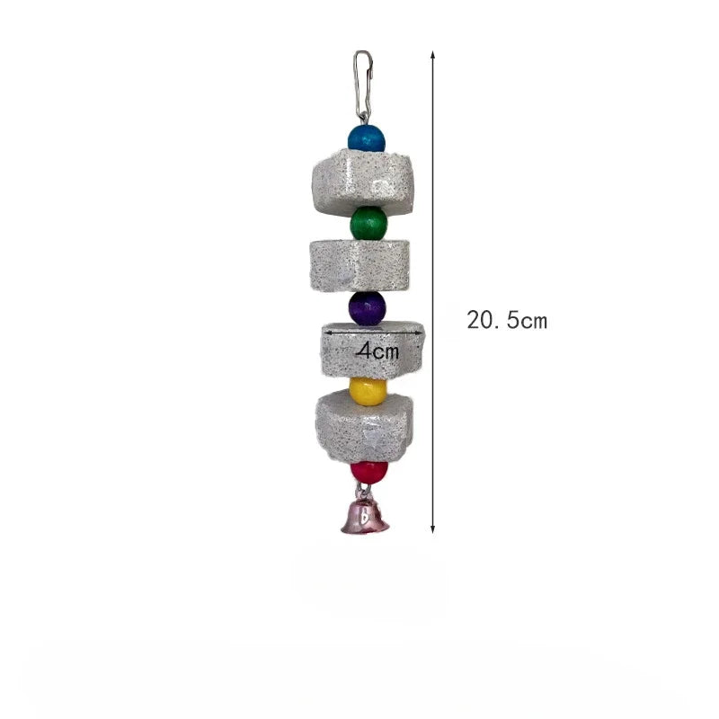Mineral Stone Beak Grinding Toy for Birds | Bon Bon Bird Toys