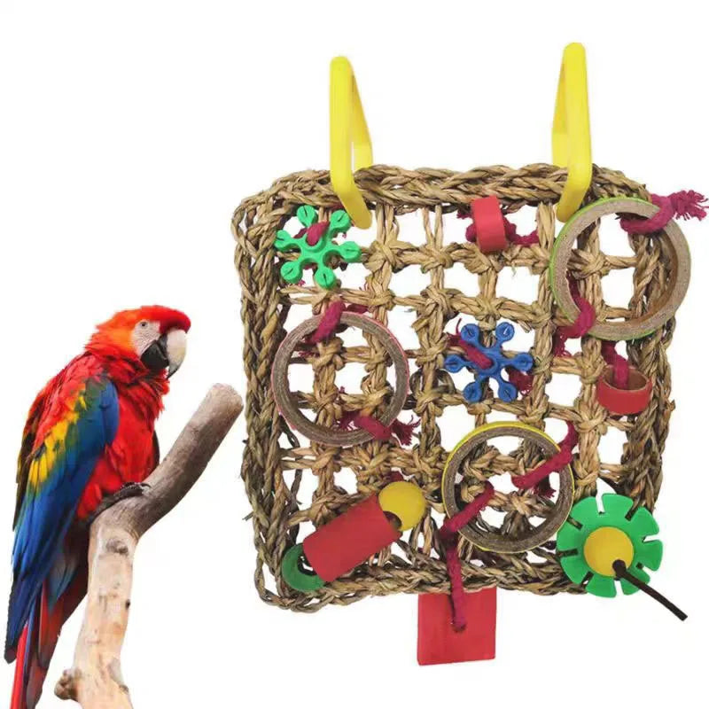 Seagrass Foraging Wall Mat for Birds | Bon Bon Bird Toys