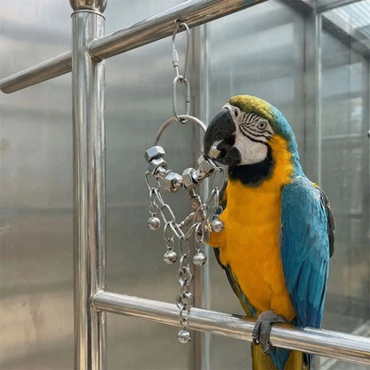 Stainless Steel Chain Bell Toy for Birds