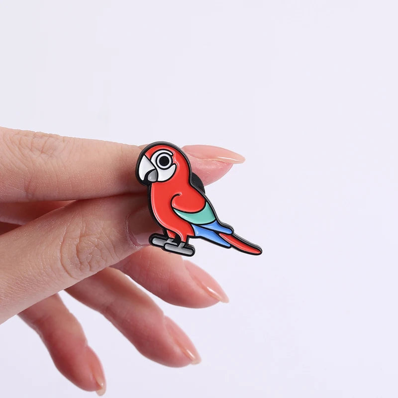 Parrot Enamel Pin | Bon Bon Bird Toys
