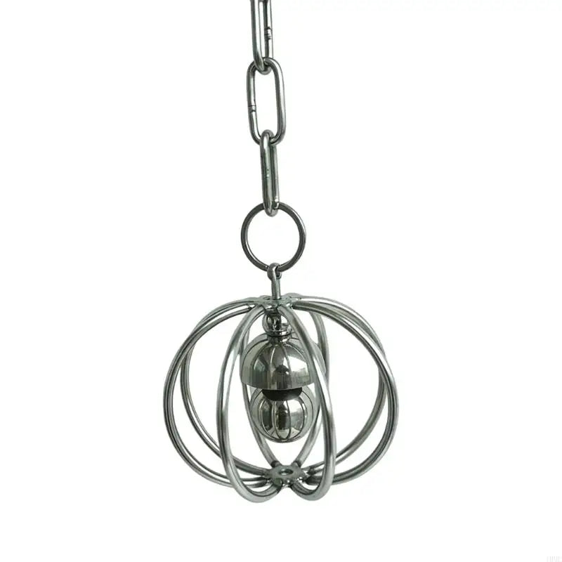Stainless Steel Wire Ball Rattle Toy for Parrots