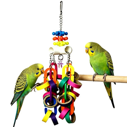 Colorful Paper Ring Shredding Toy Set | Bon Bon Bird Toys