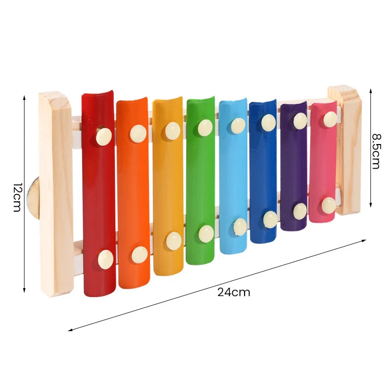 Wooden Xylophone Pecking Toy for Birds | Bon Bon Bird Toys