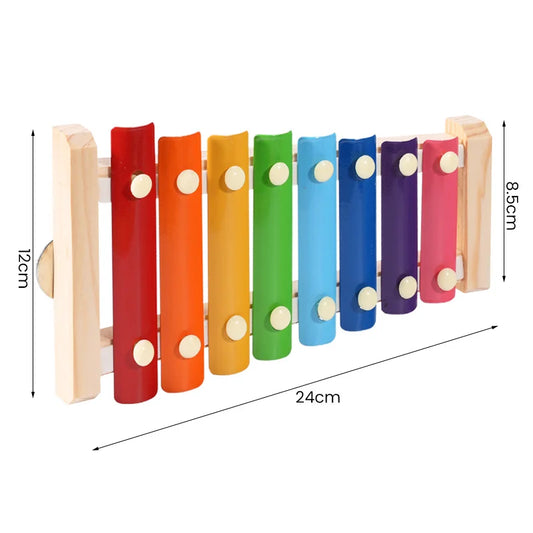 Wooden Xylophone Pecking Toy for Birds | Bon Bon Bird Toys