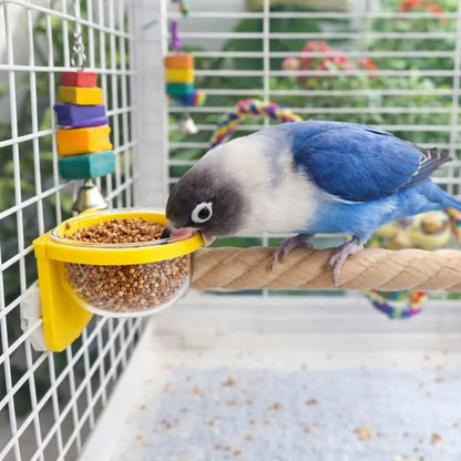Cage-Mount Feeder Cup with Perch