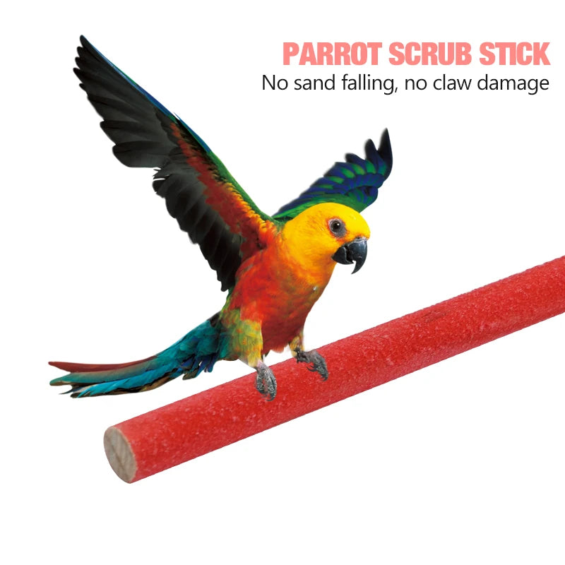 Colorful Wooden Perch Stick for Small Birds | Bon Bon Bird Toys
