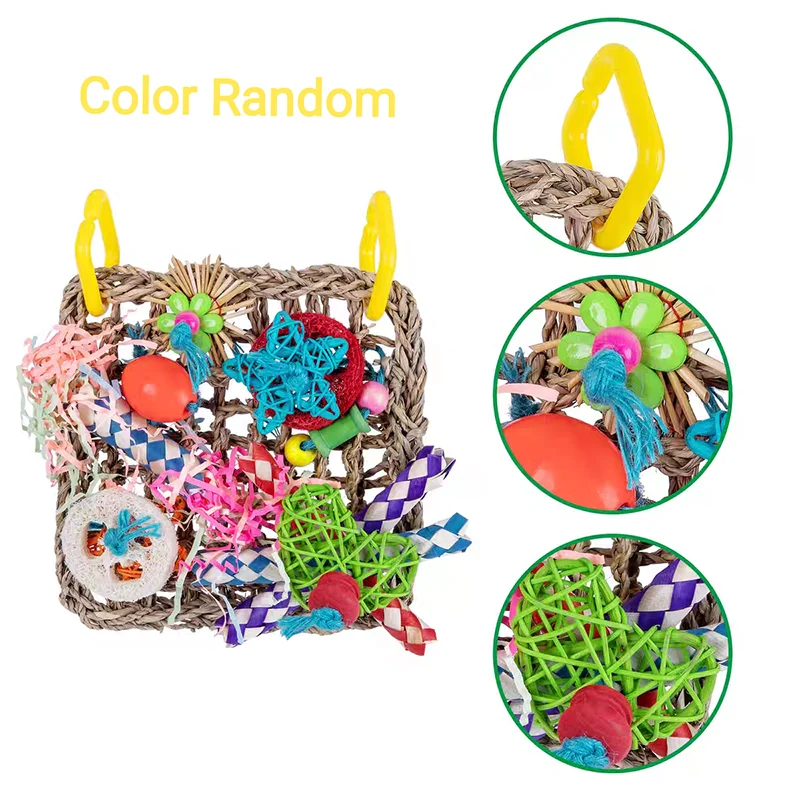 Seagrass Foraging Wall Mat for Birds | Bon Bon Bird Toys