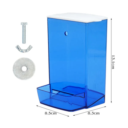 Gravity Bird Seed Feeder with Dustproof Lid 
