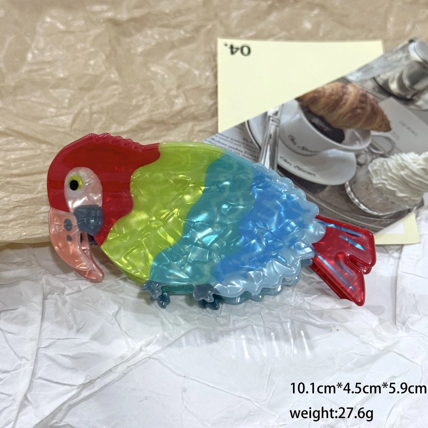 Parrot Hair Claw Clip