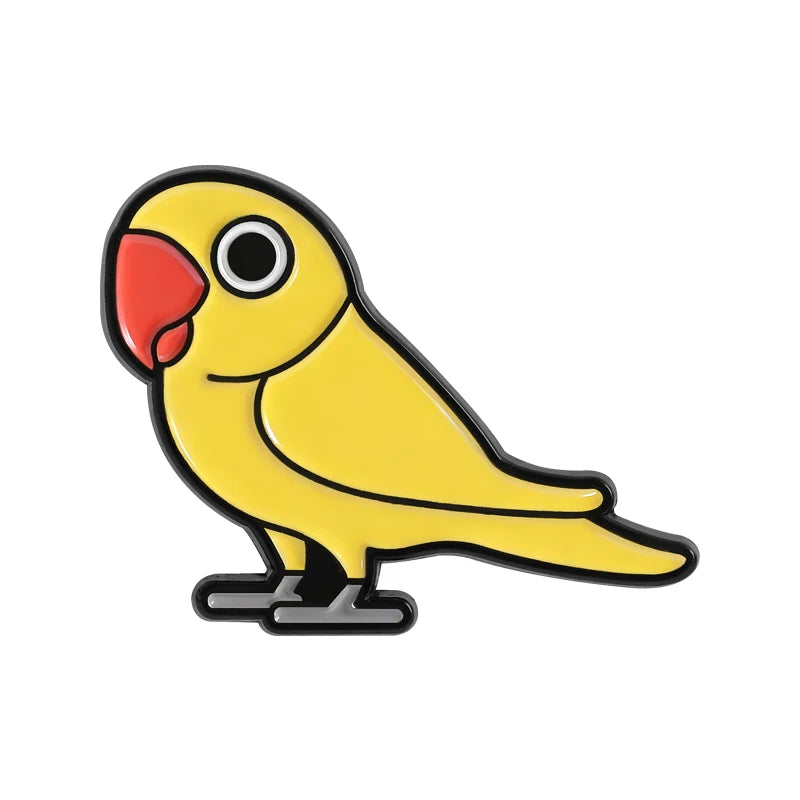 Parrot Enamel Pin | Bon Bon Bird Toys