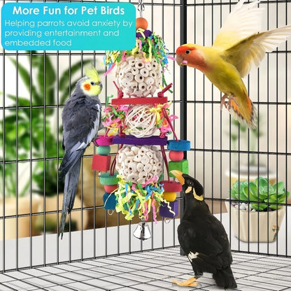Natural Sola Ball Foraging Toy for Birds | Bon Bon Bird Toys