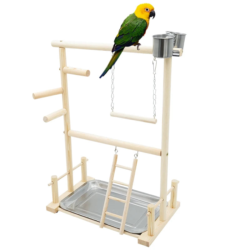 Stainless Steel Bird Feeder Cup Set with Stand Clip