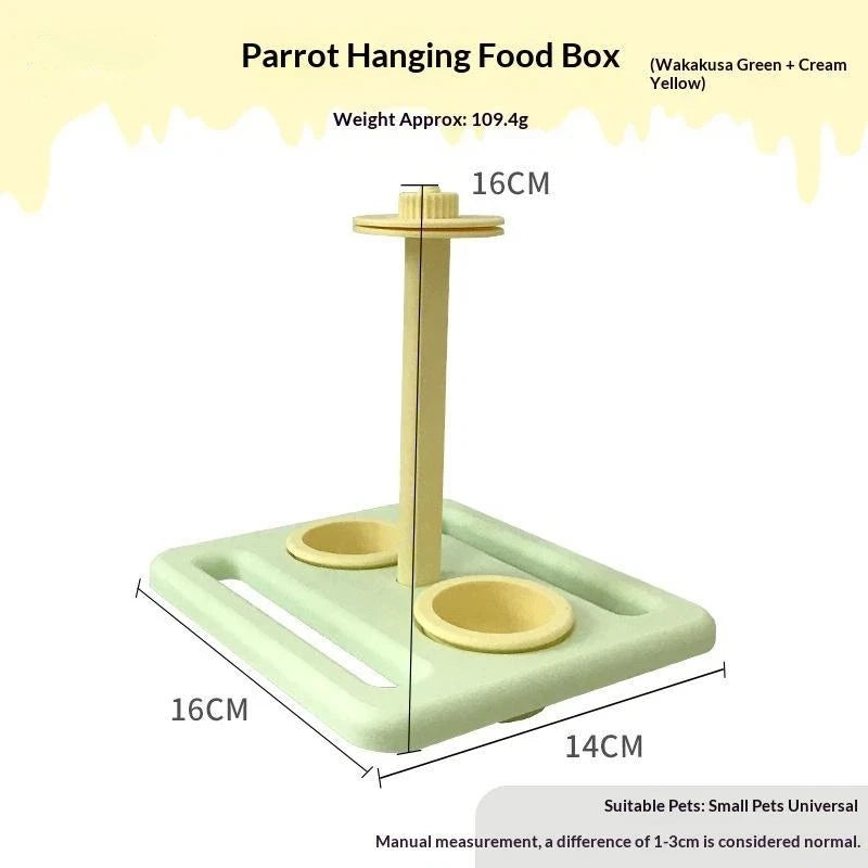 PLA Bird Feeder Bowls & Hanging Trays | Bon Bon Bird Toys