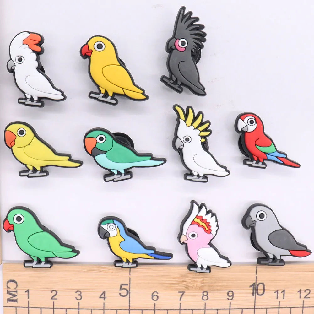 Parrot Croc Charms 11-Piece Set | Bon Bon Bird Toys