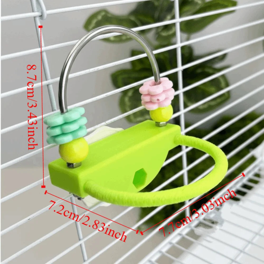 Flower Bead Platform Perch for Small Birds | Bon Bon Bird Toys