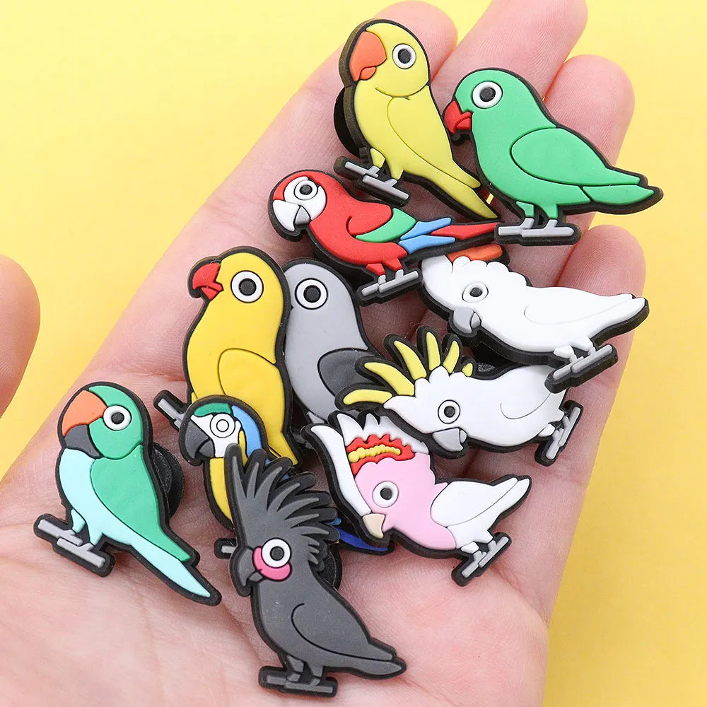 Parrot Croc Charms 11-Piece Set | Bon Bon Bird Toys