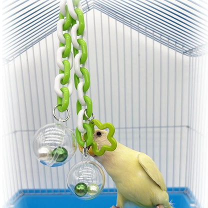 Transparent Hanging Ball Toy for Birds | Bon Bon Bird Toys
