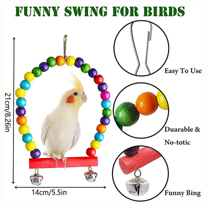 7-Piece Bird Toy Set for Small Parrots | Bon Bon Bird Toys