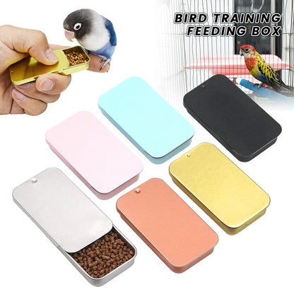 Mini Metal Training Feeder for Birds | Bon Bon Bird Toys