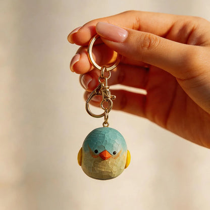 Hand-Carved Sparrow Figurine | Bon Bon Bird Toys