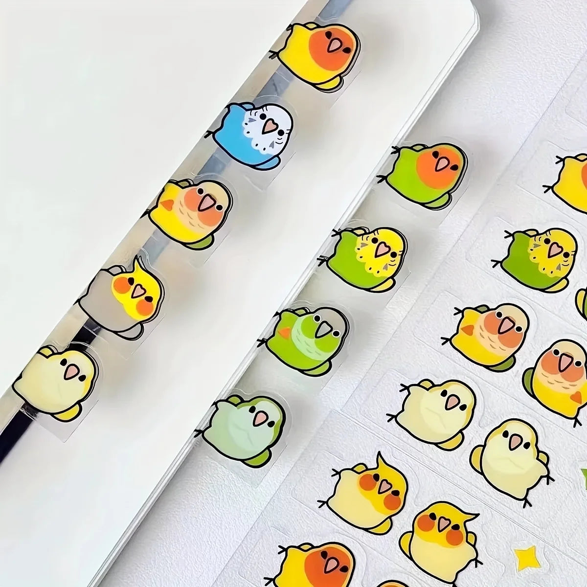 Chubby Bird Planner Index Tab Stickers | Bon Bon Bird Toys