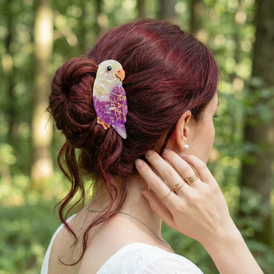 Lovebird Hair Claw Clip | Bon Bon Bird Toys