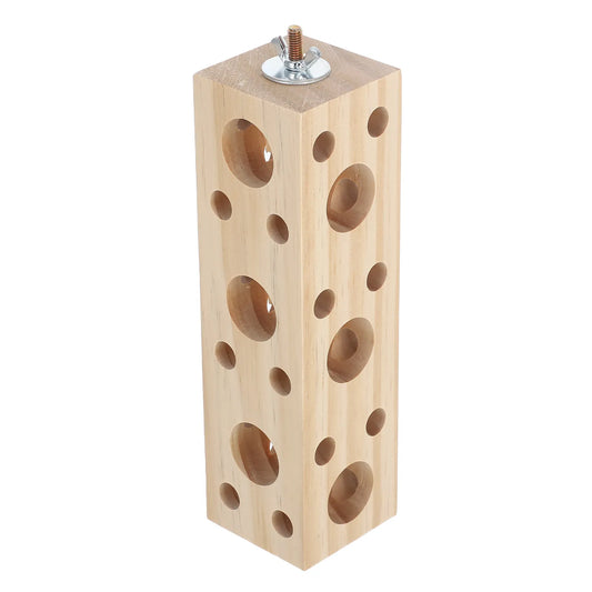 Natural Wood Tree Hollow Chew Perch for Birds | Bon Bon Bird Toys