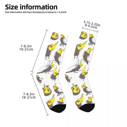 Cockatiel Print Crew Socks | Bon Bon Bird Toys