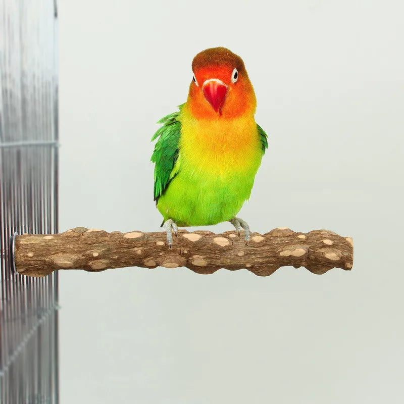 Natural Wood Beak Grinding Perch | Bon Bon Bird Toys