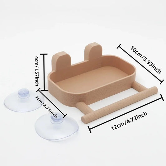 Window Suction Cup Bird Feeder & Perch | Bon Bon Bird Toys
