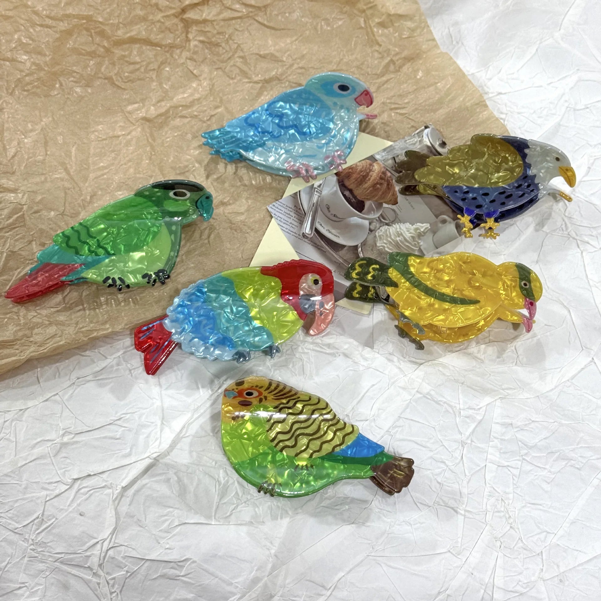 Parrot Hair Claw Clip